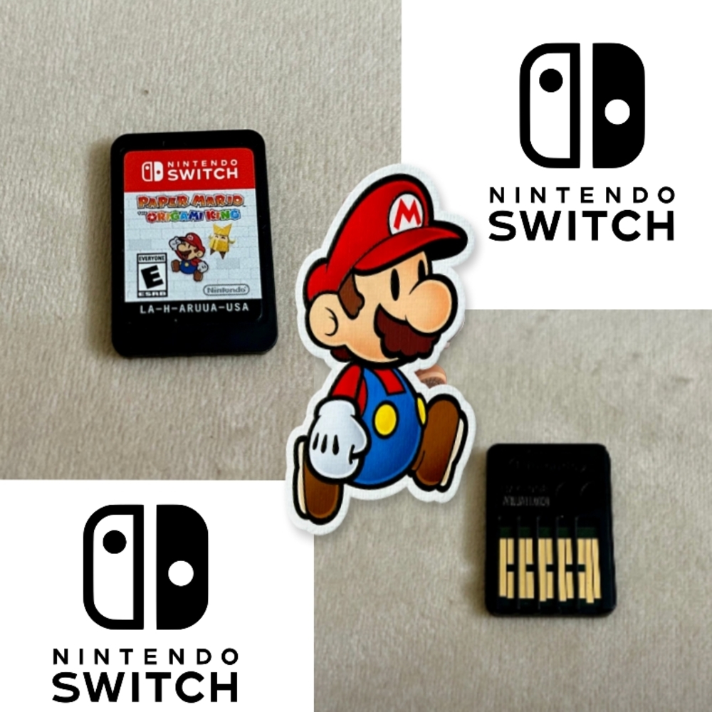 Nintendo Red and Blue Video Game Cartridge